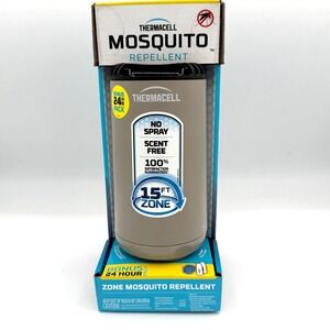 Thermacell Mosquito Repellent Patio Shield 15ft Zone Bonus 24hr Pack Sand